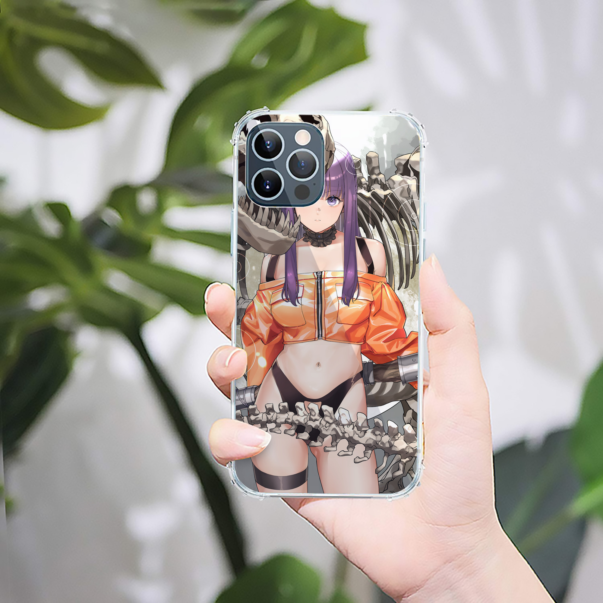 （画像用） 葬送のフリーレン Frieren 【iPhone 12シリーズ対応】透明スマホケース（クリアソフトケース）